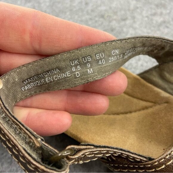 Clarks Collection Metallic Strappy Sandals Women’s Size 9M - Picture 9 of 12